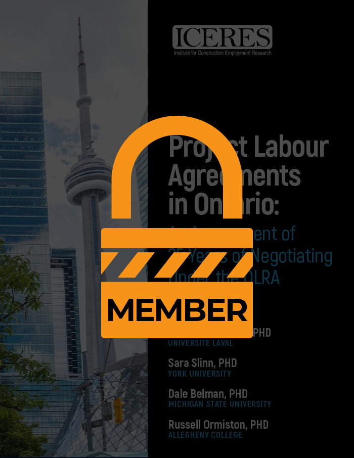 Project Labour Agreements in Ontario: 25 Years of Negotiating under the OLRA